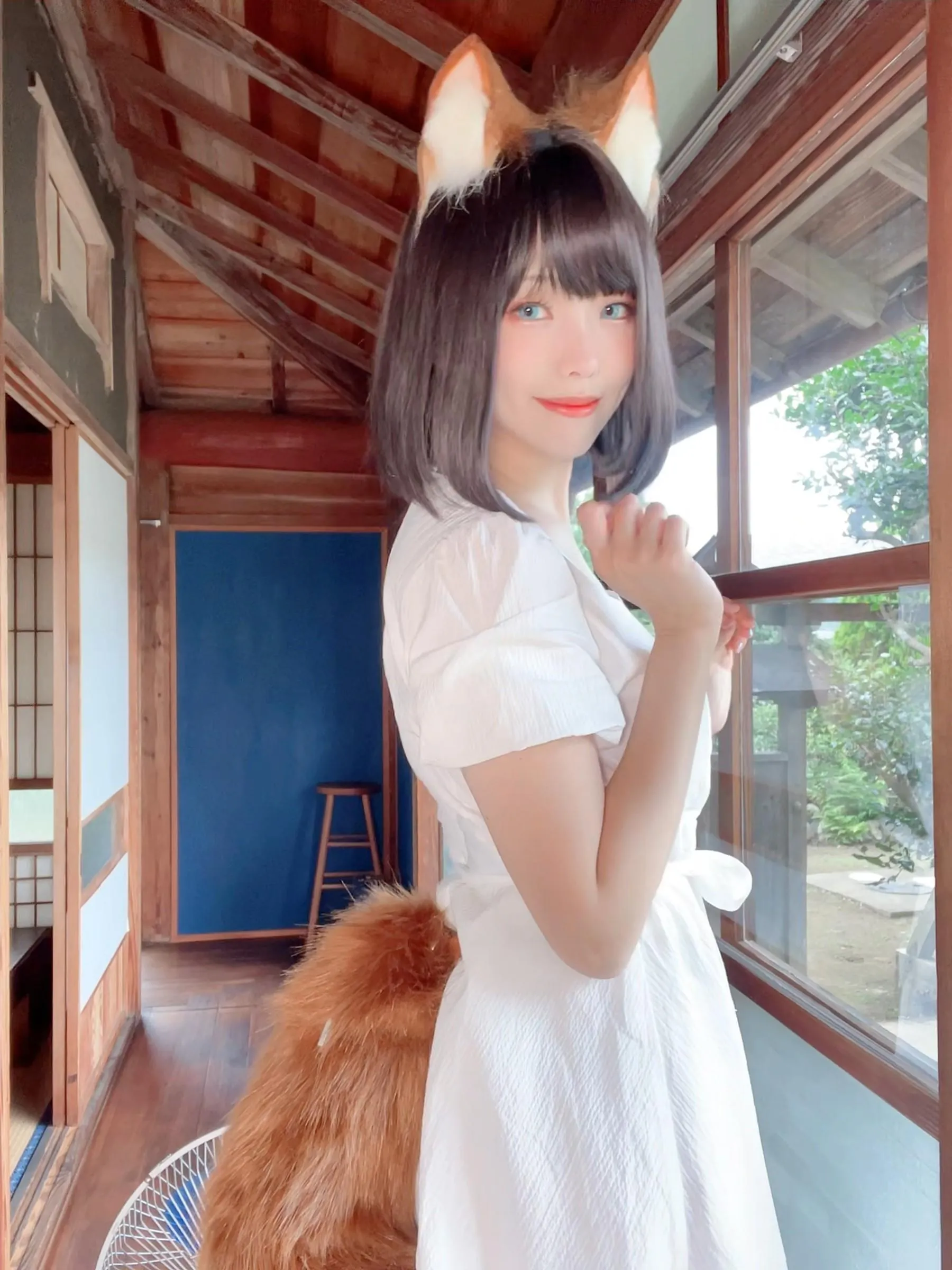 ElyEE子 – NO.114 2023.July B-Dongitsune ~White dress 白洋裝狐少女 [60P]插图9